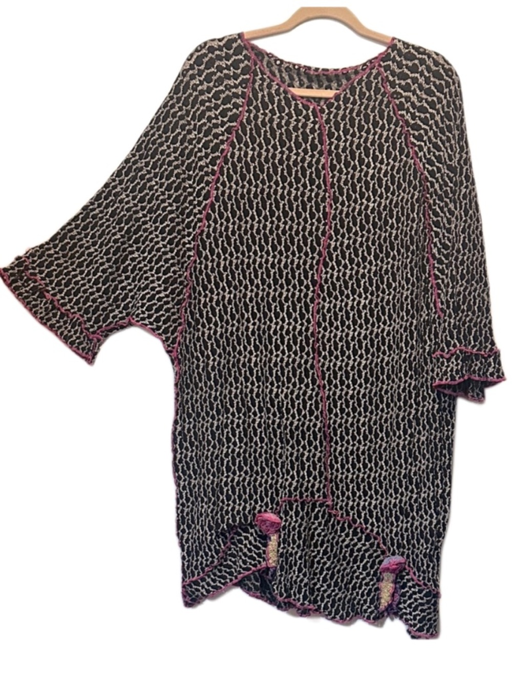 Textured boho tunic/dress xxl